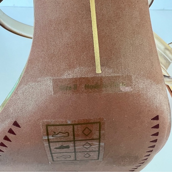 ♦️SOLD♦️DOLCE VITA Noles Gold w Clear Straps Open Toe Slides Slip On Heels Sanda - Picture 12 of 16